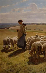 Manhã de Outubro em Grez (óleo sobre tela)