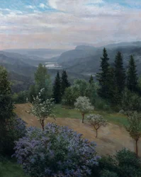 Primavera no Jardim (óleo sobre tela)