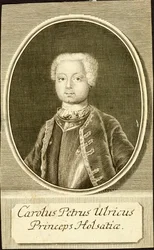 Retrato do Duque Karl Peter Ulrich de Holstein-Gottorp 1728-1762, 1734.