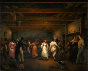 Bola de cozinha em White Sulphur Springs, Virginia, 1838