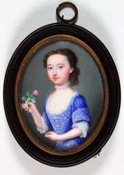 Lady Elizabeth Cavendish Bentinck, mais tarde Marchioness of Bath (esmalte)