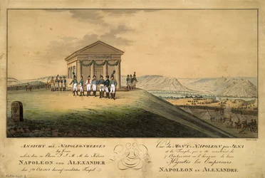 A visita de Napoleão e Alexandre I ao campo de batalha de Jena, 1808