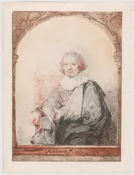 Retrato de um homem numa poltrona, de Collection d