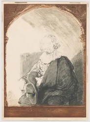 Retrato de um homem numa poltrona, de Collection d
