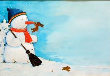 Boneco de neve com coelhinho, 2012