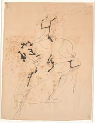 Figura feminina em pé.