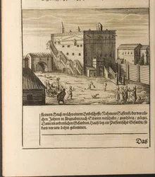 O Streltsy em Kitay-gorod Ilustração de Travels to the Great Duke of Muscovy and the King of
