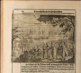 A fortaleza de Staraya Ladoga Ilustração de Travels to the Great Duke of Muscovy and the King