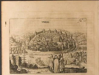 Ilustração de Tver from Travels to the Great Duke of Muscovy and the King of Persia por Adam Oleari