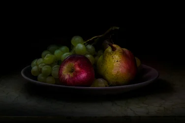 Natureza morta com fruta fresca