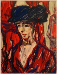 Retrato de uma mulher de chapéu