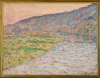 Rio Ruhr perto de Herdecke (pintura sobre tela)