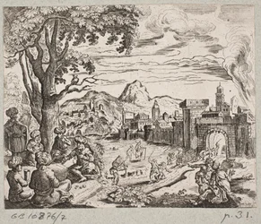 Ilustração de Adam Olearius, “Persian Rosenthal por um engenhoso poeta Schich Saadi […]”, Schleswig 1660