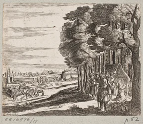 Ilustração de Adam Olearius, “Persian Rosenthal por um engenhoso poeta Schich Saadi […]”, Schleswig 1660