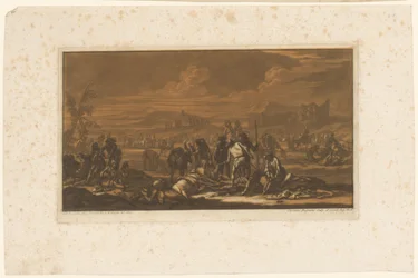 Ferido no campo de batalha Cavaleiros, Cavalos e Batalhas (título da série)
