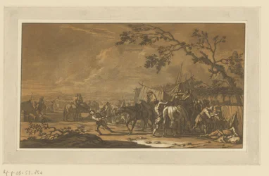 Soldados no acampamento
Cavaleiros, cavalos e batalhas (título da série)