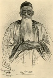 Homem chinês usando óculos, 1898.