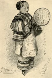 Me-J - filha de um mandarim, Hankow, China, 1898.