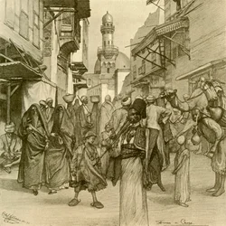 Rua no Cairo, 1898.