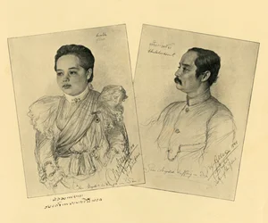 O Rei e a Rainha do Sião, 1898.