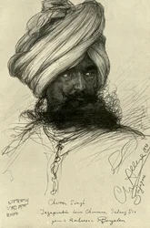 Watchman Chatter Singh, Cingapura, 1898.