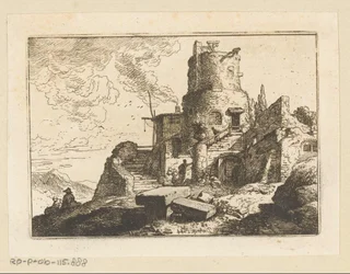 Paisagem com torre de vigia