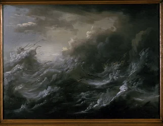 Tempestade no mar e naufrágio