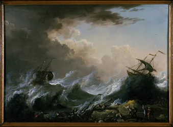 Tempestade no mar e naufrágio