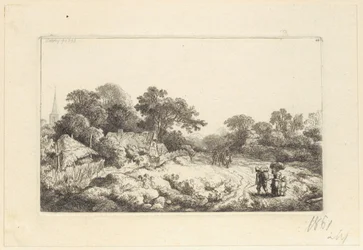 Caminho atrás da aldeia