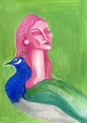 Dama e o pavão