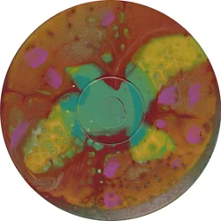 Paz, c. 2023 (acrílico sobre CD)
