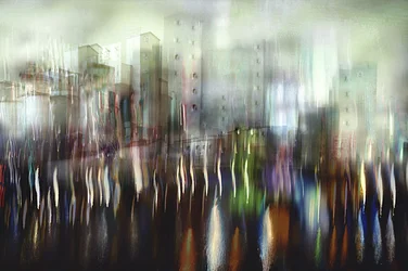 Reflexos difusos da cidade