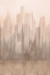 Sonho de uma paisagem urbana desfocada