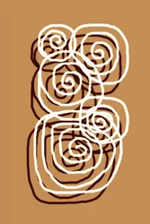 Espirais abstratas onduladas