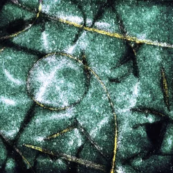 Círculos verdes texturados