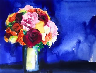Ramo de flores vibrante