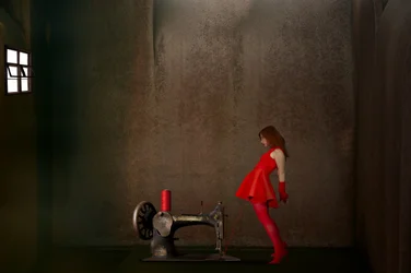 Máquina de costura Red Dress