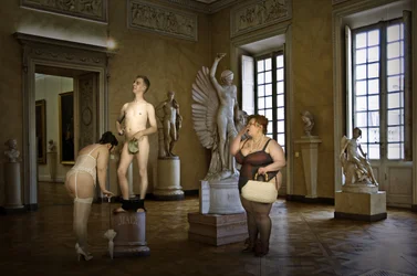 Visita inesperada à galeria
