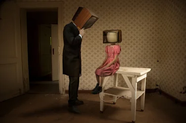 Cabeças de televisores vintage