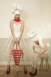 Retrato de moda caprichoso