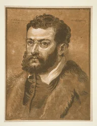 Retrato de um homem barbudo
