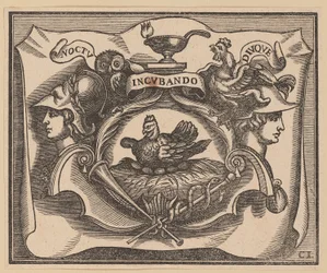 Vinheta para a página de rosto de C. Peregrinus, Príncipe da Holanda e Zelândia