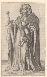 Retrato de Albrecht da Baviera, Conde da Holanda, Hainaut e Zelândia