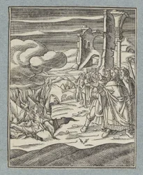 Korach, Datan e Abiram e as suas famílias são engolidos pela terra