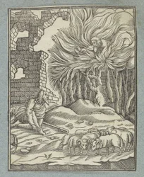 Moisés e o arbusto em chamas
