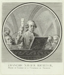 Retrato do compositor Franz Xaver Richter 1709-1789, 1785.