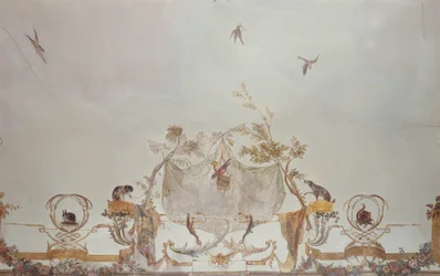 The Grande Singerie, detalhe, c.1735 (mural)