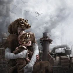 Um Abraço Distópico Steampunk