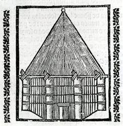 Uma cabana da "História Geral das Índias" 1547