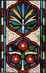 Rosas e trigo, 1865 (vitral)